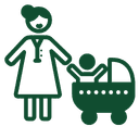 Icono representativo de dependencia de ingresos familiares